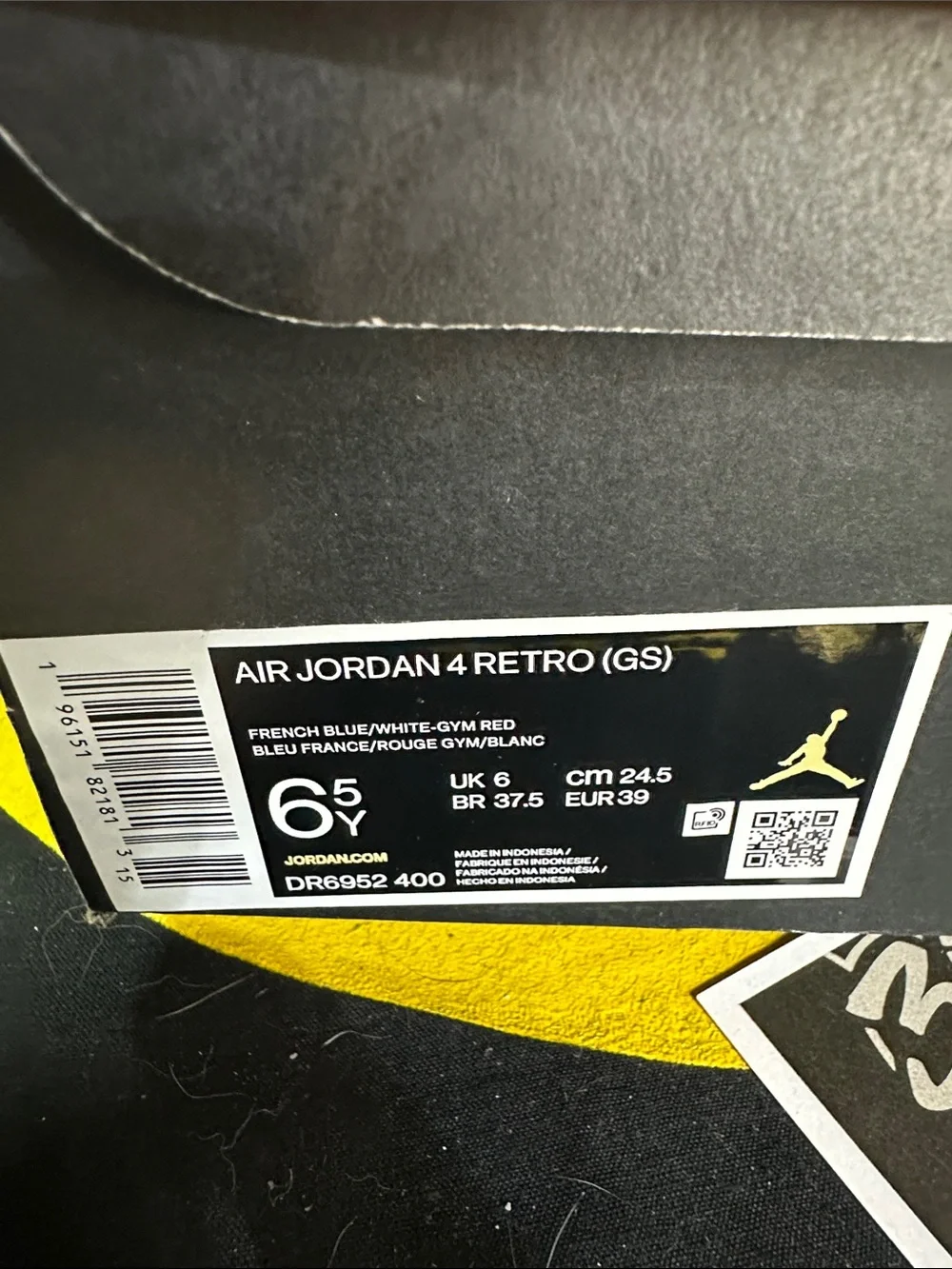 Jordan 4 Retro Messy Room Size 6.5Y/8W